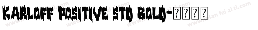 Karloff Positive Std Bold字体转换